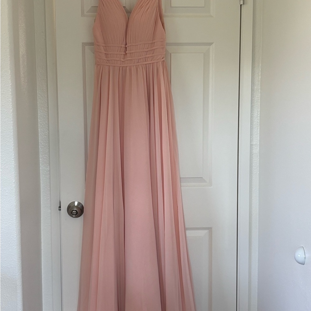 Elegant Pink Evening Gown